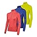 ASICS Women's Thermopolis 1/2 Zip Jacket, Fiery Flame Maze, Large
