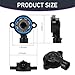waswale 2 PCS Car Throttle Position Sensor + Idle Air Control Valve, Sensor OE 17113625 Control Valve OE 17113598, Retrofit Parts for Buick Chevrolet (Silver & Black)
