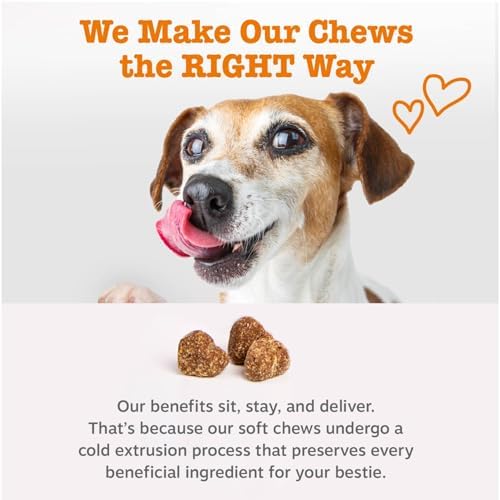 Zesty Paws Probiotics for Dogs, Digestive Enzymes Gut Flora, Digestive Health, Diarrhea & Bowel Support, DE111, Dog Probiotics Soft Chew for Pet Immune System, Chicken, 90 Ct - 4