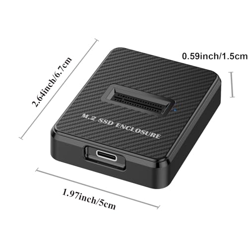 Adaptador M.2 SSD a USB-C 10Gbps para NVMe y SATA hasta 8TB miniatura 5