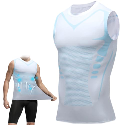 OFHADF Mens Slimming Compression Shirt, Slimming Undershirt Shirts for Men Body Shaper Vest...