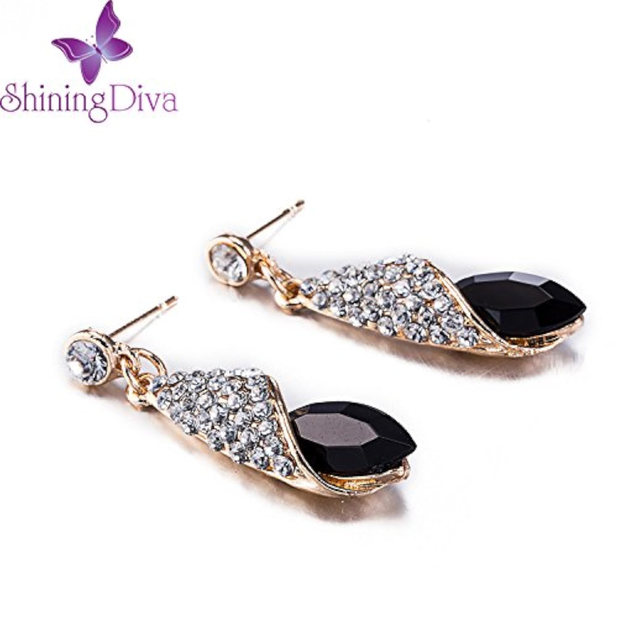 18k Crystal Fancy Earrings