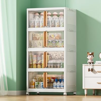 wookon Storage Bins with Lids-292 Quart Plastic...
