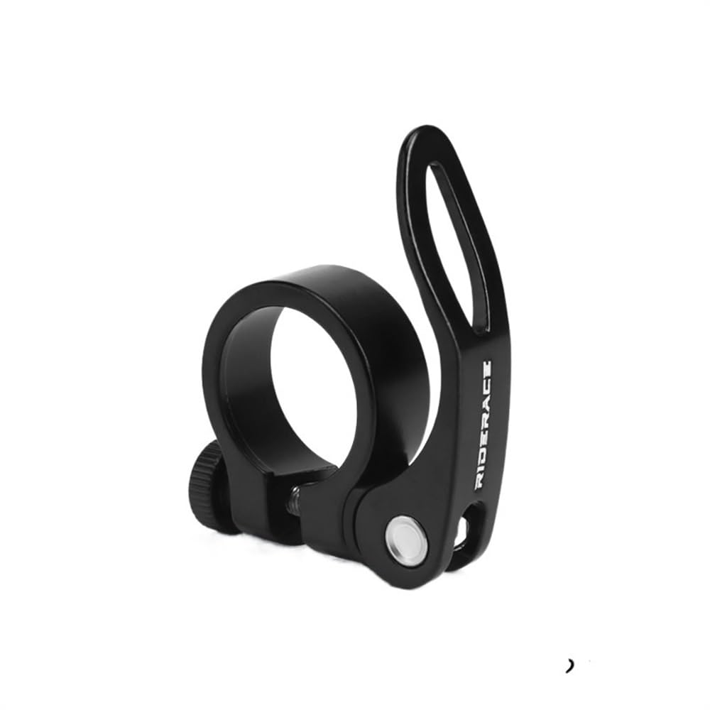 Zhangwj One Color Bike Seat Clamp 1 Pcs 28.6/31.8/34.9Mm Bicycle Seat Clamp Quick Release Aluminium Alloy For Mtb Road Mountain Bike Seatpost Mount Saddle Lock(Black 28.6Mm)