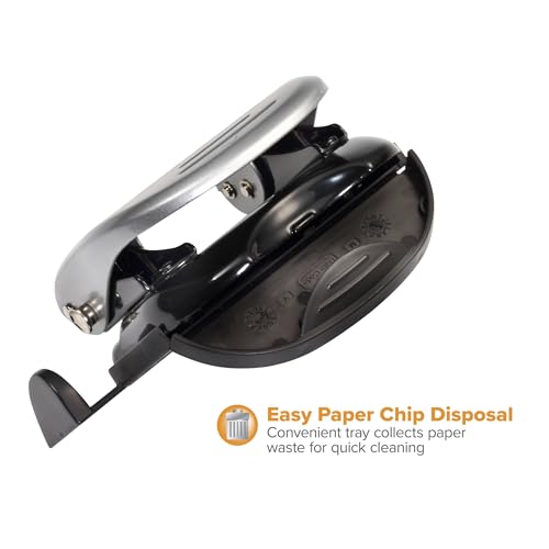 Image of PaperPro inDULGE 20 Reduced Effort 2-Hole Punch, 20 Sheets, Silver (2310)
