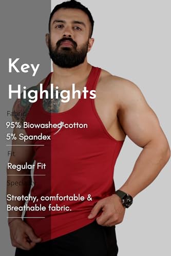 Image of FUAARK Men Gym Tank Tops Sleeveless Sport Vest