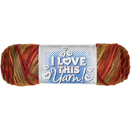 Image of Hobby Lobby Print I Love This Yarn, 550 Autumn Stripe, Set of 2 | 4 Medium Weight, 252 Yards Per Skein