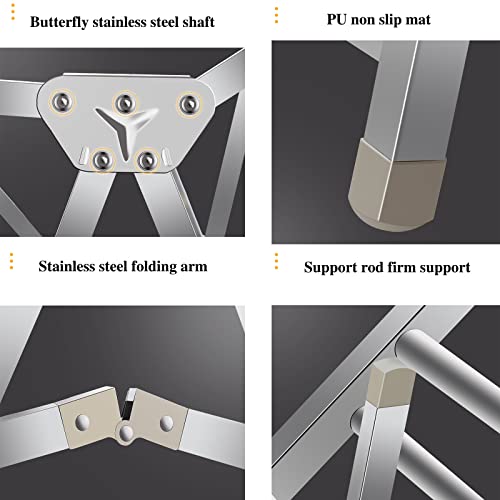 UVCMDUI Heated Clothes Airer, Energy Efficient Dry Soon Heated Airer, Portable Heated Airer, Electric Clothes Horse for Bathroom Laundry Room