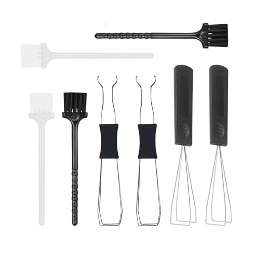 GTYHH Extractores De Llaves De Alambre De 2 Piezas Y Extractores De Llaves Dobles De 2 Piezas, con Cepillos De Limpieza De 2 Piezas, Herramienta De Extracción De Teclado