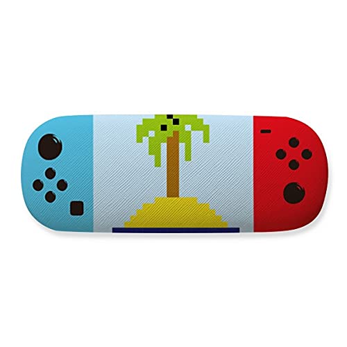Étui rigide pour lunettes de vue et soleil Summer Sail motif cocotier tropical
