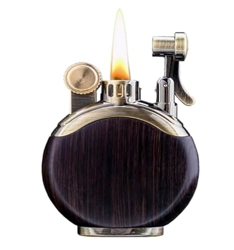 Encendedor portátil vintage de kerosene, llamas suaves