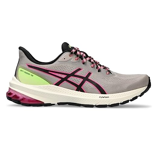 ASICS Tênis feminino GT-1000 12, Banho natural/verde limão, 35 BR