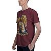 AUIPOTY The Men's Novelty Print Cotton T-Shirt Pro&digy Short Sleeve Tee Tops Round Neck Blouse Tshirt for Male Fans Merch Gifts Burgundy #4
