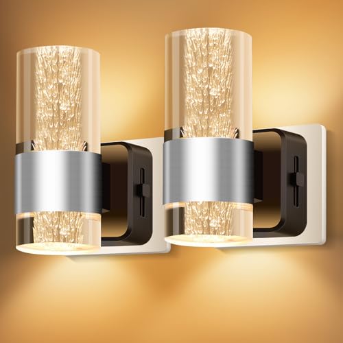 YindaLux 2 Piezas Luz Nocturna enchufe con Sensor Crepuscular, 2700K Blanca Cálida Luz Nocturna infantil, Regulable de 0-133LM Lampara noche para cocina, pasillo, escaleras, habitación infantil, Plata