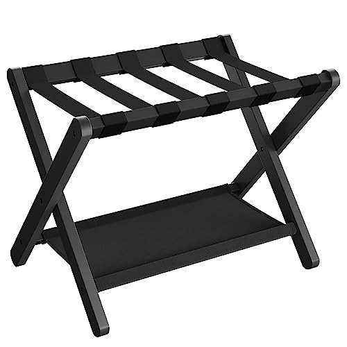 SONGMICS Luggage Rack Folding Stand โ 131-lb Heavy-Duty