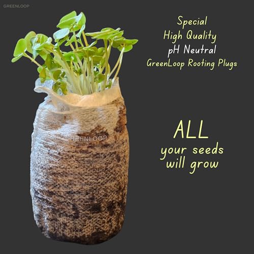 Image of GREENLOOP Cocopeat Coins | Jiffy Plug for Seeds| 40mm Size| 25 Coir Coins | Optimum to grow Seed into plant seedlings, Diameter 4 cms, Height 1cms, Expands 5X when soaked in water, bio-degradable