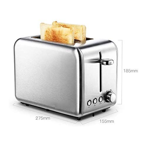 NXYJD Edelstahl Toaster, Haus Automatik Toaster Brot Frühstück Maschine Toastbrot Oven Sandwich 2 Scheiben -6-7 Datei – Bild 3