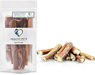 Bull Pizzle Dog Chews 100% Pure Beef Dog Treats healthy Pizzle Sticks For Dogs Delicious puppy Dog Chew Grain Free Long Lasting Natural Dog Chew Bully Sticks 100% Beef