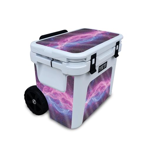 Image of Glossy Glitter Skin Compatible with Yeti Roadie 32 Wheeled Cooler - Raw Energy - Premium 3M Vinyl Protective Wrap Decal Cover - Easy to Apply | Crafted in The USA by MightySkins