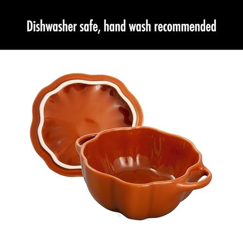 16-oz Petite Pumpkin Cocotte - Burnt Orange - image 6