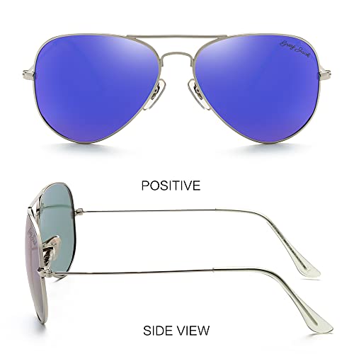 Image of grey jack Polarized Aviator Sunglasses lightweight Stylish Glasses for Men Women UV Protection S110102