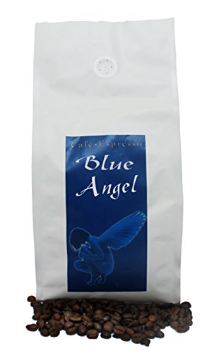 The Coffee and Tea Company Café caffè Espresso Blue Angel - la Leggera (Maragogype, Probabilmente Il caffè più Mite e più diventando nel Mondo) in Grani (500 g)