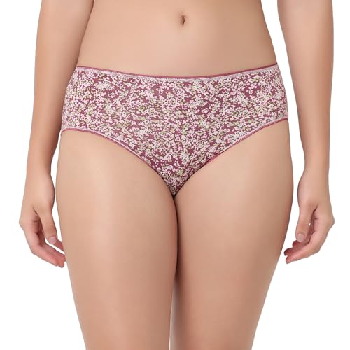 Image of juliet Cotton Hipster Premium Panties Set of 5 Full Coverage Stretchable Fabric
