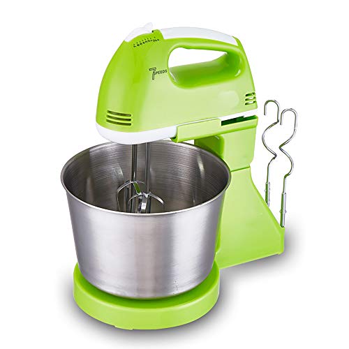 Elektrischer Stabmixer Schneebesen für Suppen Smoothie Babynahrung 200W 7 Geschwindigkeitsstufen Leichtes Milchaufschäumer,Green