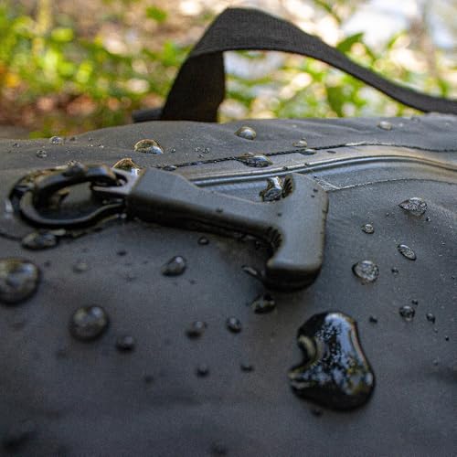 FOX OUTDOOR PRODUCTS Super Heavy Weight Dry Bag – Bolsa seca impermeable de PVC con cierre enrollable y asas, capacidad 40 litros, color negro miniatura 3