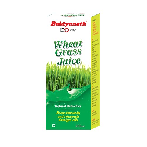Image of Baidyanath Ayush Kwath - 60 Tablets & Baidyanath Wheatgrass Juice - Natural, Herbal Detoxifier - 500ml