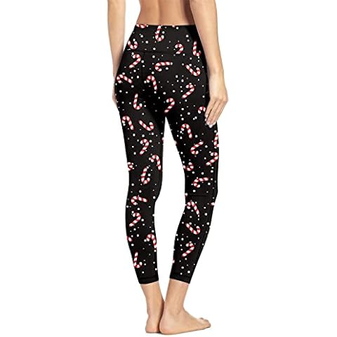 Loveternal Christmas Candy Print Leggings Cover