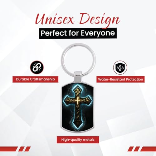 Image of Stylish Metal Keychains with Permanent Glossy Print - Inspirational Quotes & Spiritual Designs - Perfect Key chains for loved ones, Personal Use, Gifts & Return Gifts