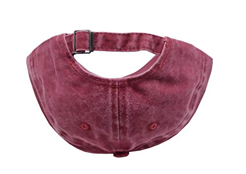 Kkmkshhg Toddler Baseball Hat Boys, Kids Baby Girls Distressed Washed Caps Wine Red #TOP6