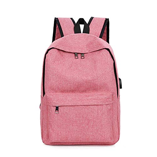 XMYNB Mochila De Lona Recargable Hombre Estudiante Femenina Bolsa Computadora Viaje Mujer