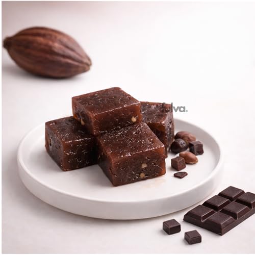 Image of Fulva Chocolate Halwa 200g, Authentic Kozhikoden Kerala Halwa, Traditional Soft Chewy Indian Dessert, Rich Cocoa Flavour, Kerala Sweet for Festivals, Gifting & Celebrations