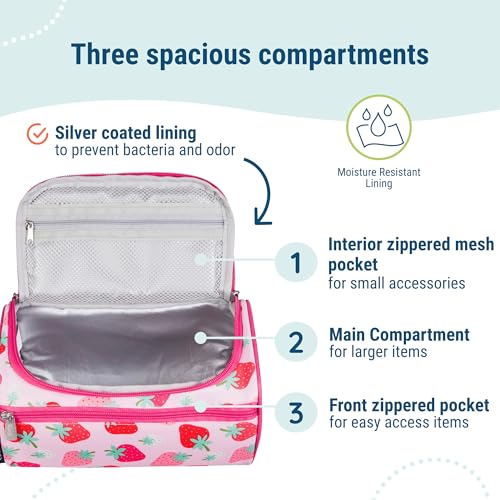 Image of Wildkin Toiletry Bag for Boys and Girls, Ideal for School, Weekend, or Overnight Travel