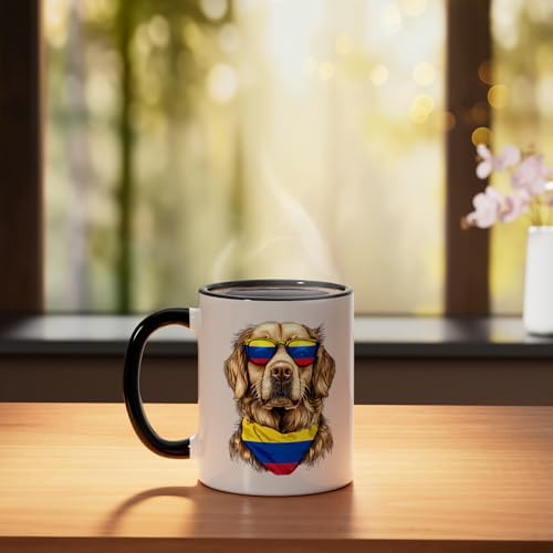Taza Cerámica Colombia Golden Retriever 11 onzas miniatura 3