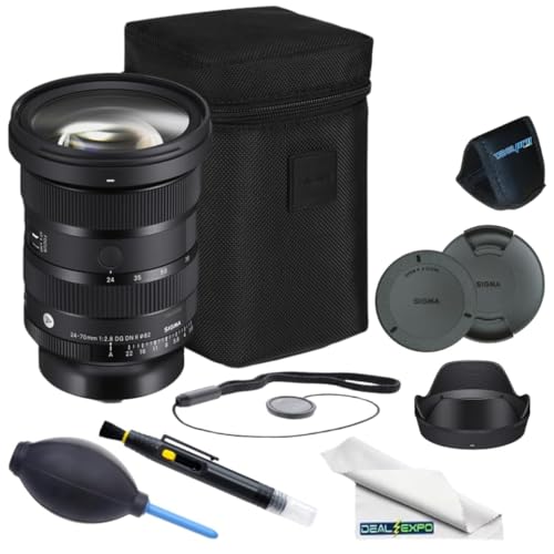 Image of Sigma 24-70mm f /2.8 DG DN II Art Lens for Sony E with Deal-Expo Pro Accessories Bundle...