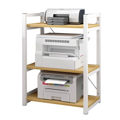 Support multimédia AV à 3 niveaux en bois pour salon et studio