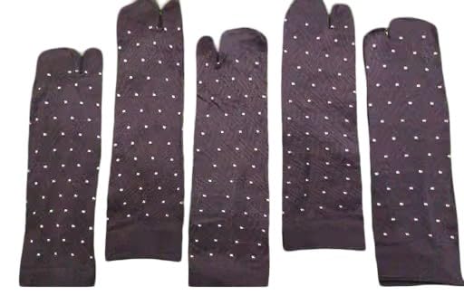 Trendy & Attractive Women's Solid Black Ankle Length Socks Pack of 5 Pairs – Polyester Regular Socks black free size-image-23