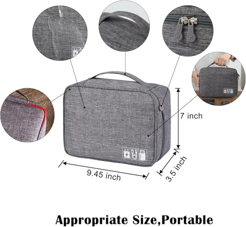 Image of YAGVIZ Waterproof Beauty Organizer, Travel Storage Bag for Cosmetics, Skincare Jewelry Lipstick Case Organizer, Makeup Pouch for Women Travel Cosmetics Case