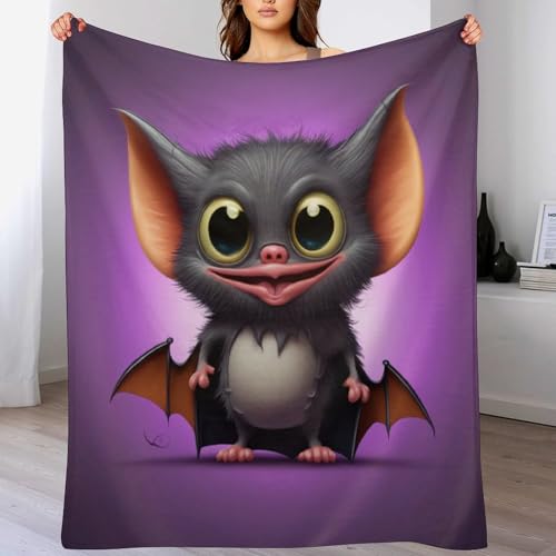 Manta de franela de diablo: manta de algodón para sofá 130x180 2