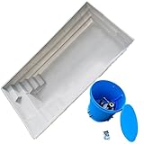 Schwimmbecken mit Starren Wänden, inklusive Maschinenbau, Swimming Pool zum eingraben, UV-beständig, 6m x 3m x 1,5m, für 6-8 Personen bequem, einbaufähig, leicht zu installieren… (Grau)