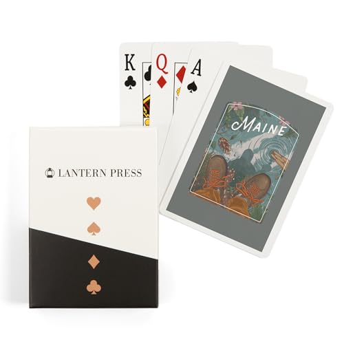 Lantern Press Maine, Embrace The Elements Baraja de Poker