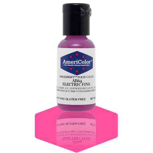 AmeriColor AmeriMist Electric Pink Airbrush Food Color, .65 oz