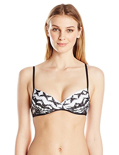Haut de bikini froncé Badgley Mischka maillot de bain à armatures élégant pour femme