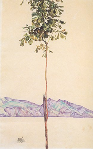 Impression Egon Schiele Single Tree de qualité musée sur papier mat