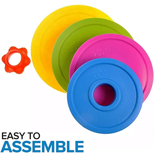 image for Liberty Imports Kids Barbell Weight Set - Adjustable Workout Toy Equip