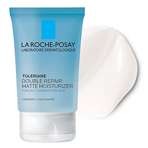 La Roche-Posay Toleriane Double Repair Matte Face Moisturizer, Daily Gel Moisturizer For Oily Skin Control with Niacinamide, Oil-Free, Non-Comedogenic, Moisturizing for Sensitive Skin