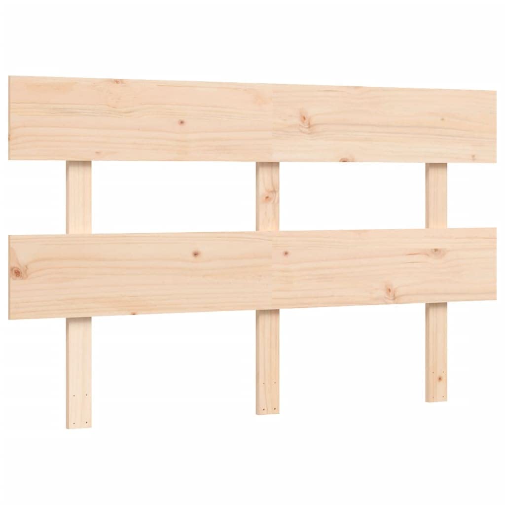 Massivholz Kiefer Seniorenfreundlich 45 cm Sitzhöhe Braun 140x190 cm | Seniorenbett Massivholz 140x190 cm mit Kopfteil und Stauraum Kiefer Bettgestell für Seniorengerecht